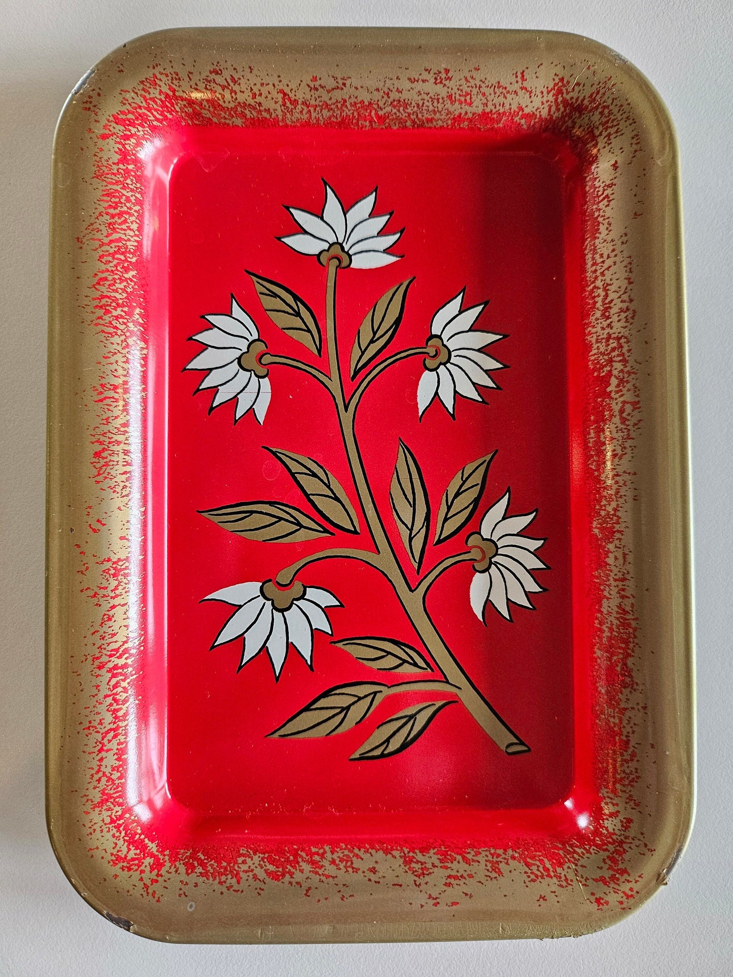 Daisy Mini Metal Coaster Trays (5)