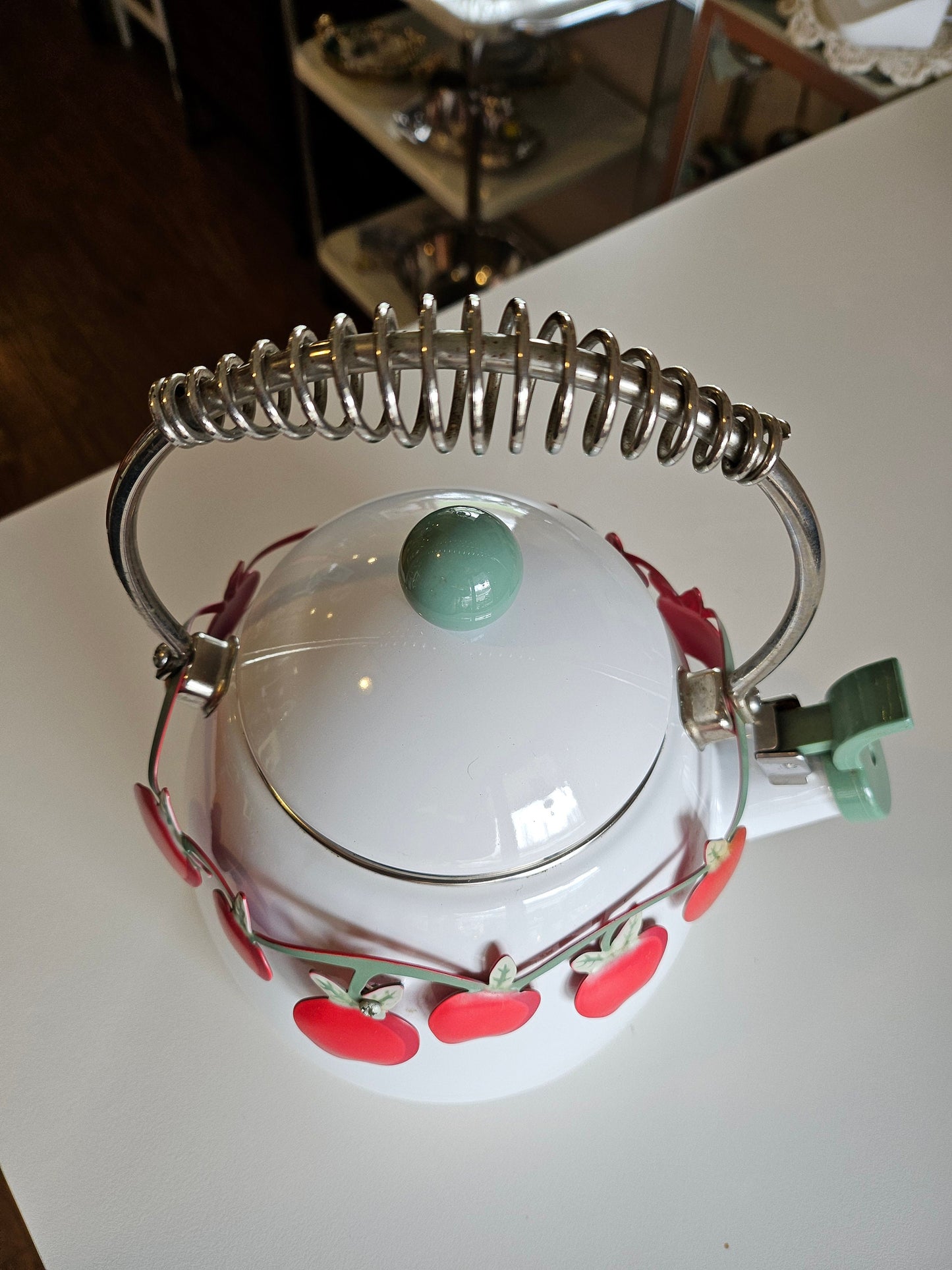 Apple Enamel Tea Kettle