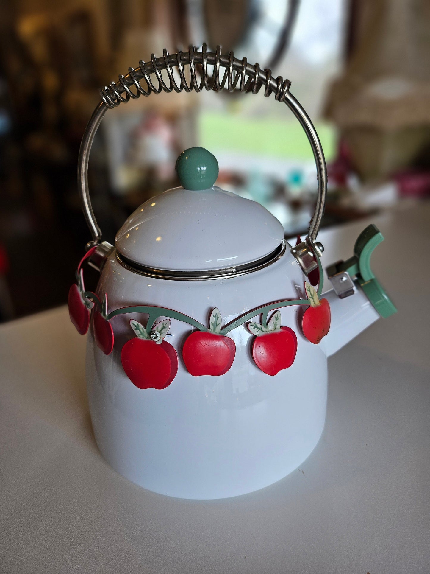 Apple Enamel Tea Kettle