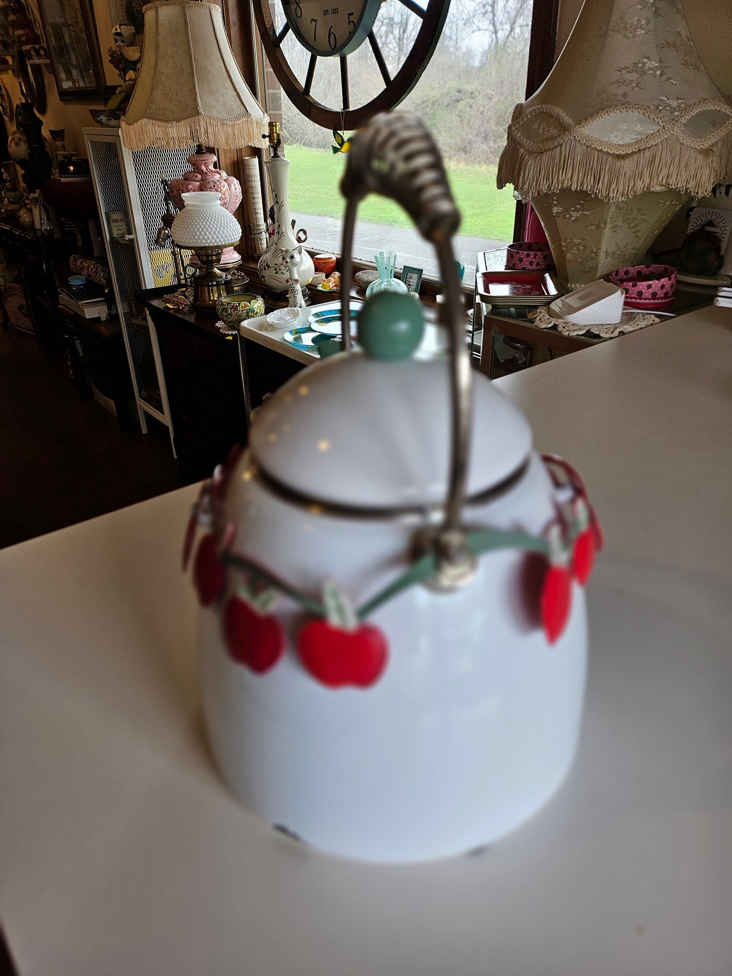 Apple Enamel Tea Kettle