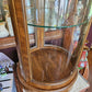 Weiman Curved Glass Curio Cabinet - Local Pickup Only in East Aurora, NY