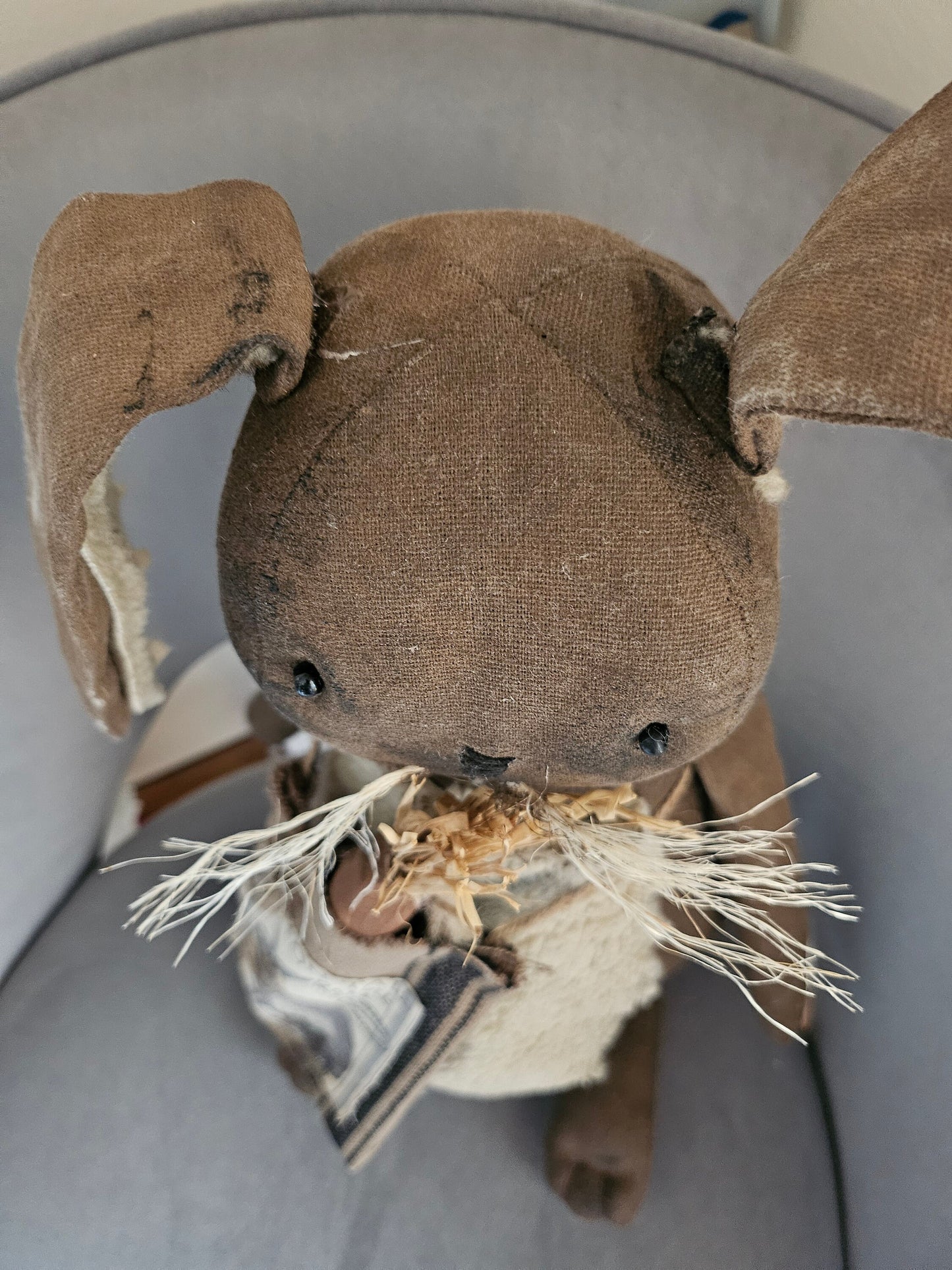 Primitive Handmade Cottontail Bunny