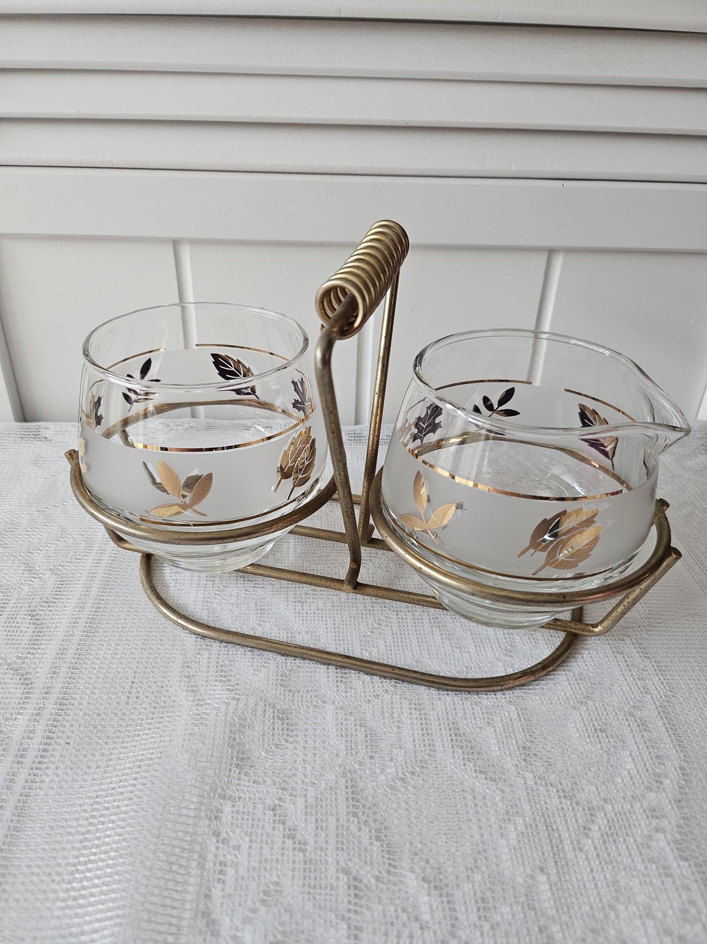 MCM Leaf Sugar and Creamer Set