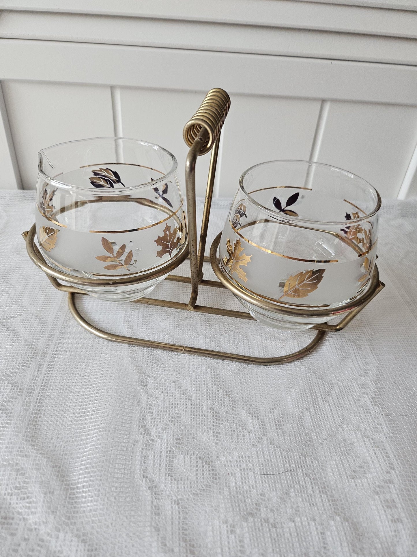 MCM Leaf Sugar and Creamer Set