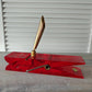 Big Red Lucite Clothespin Pen Holder