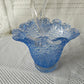 Fratelli Toso Art Glass Basket Vase