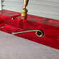 Big Red Lucite Clothespin Pen Holder
