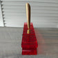 Big Red Lucite Clothespin Pen Holder