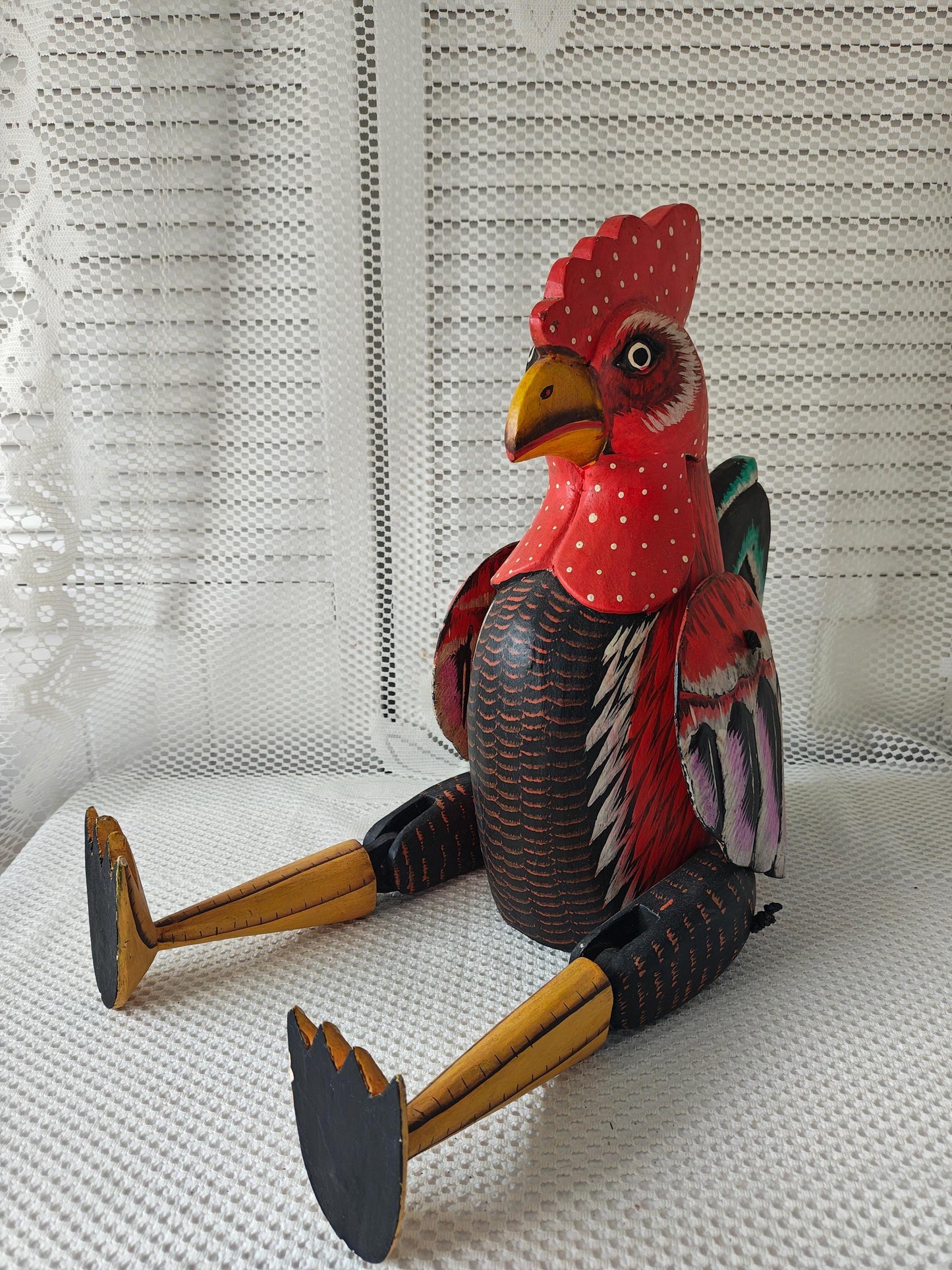 Rooster Wood Yard Decor