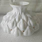 Vintage Quilted Glass Hurricane Lamp Shade