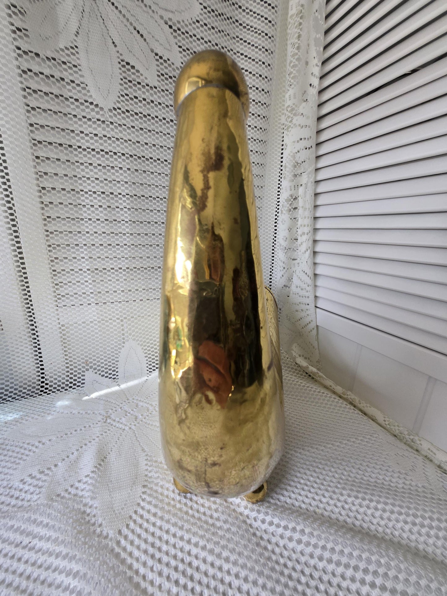 Vintage Hosley Brass Cornucopia Decor