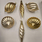 Vintage Glass Gold and Champagne Ornaments (6)