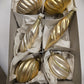 Vintage Glass Gold and Champagne Ornaments (6)