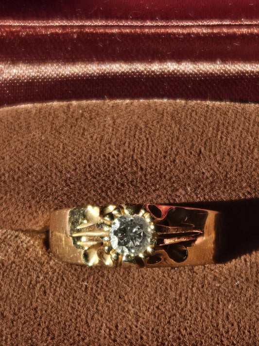 Vintage Art Deco Diamond Solitaire Ring *Local pickup Only*