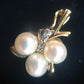 Cultured Pearl and Diamond Accent 14K Yellow Gold Pendant