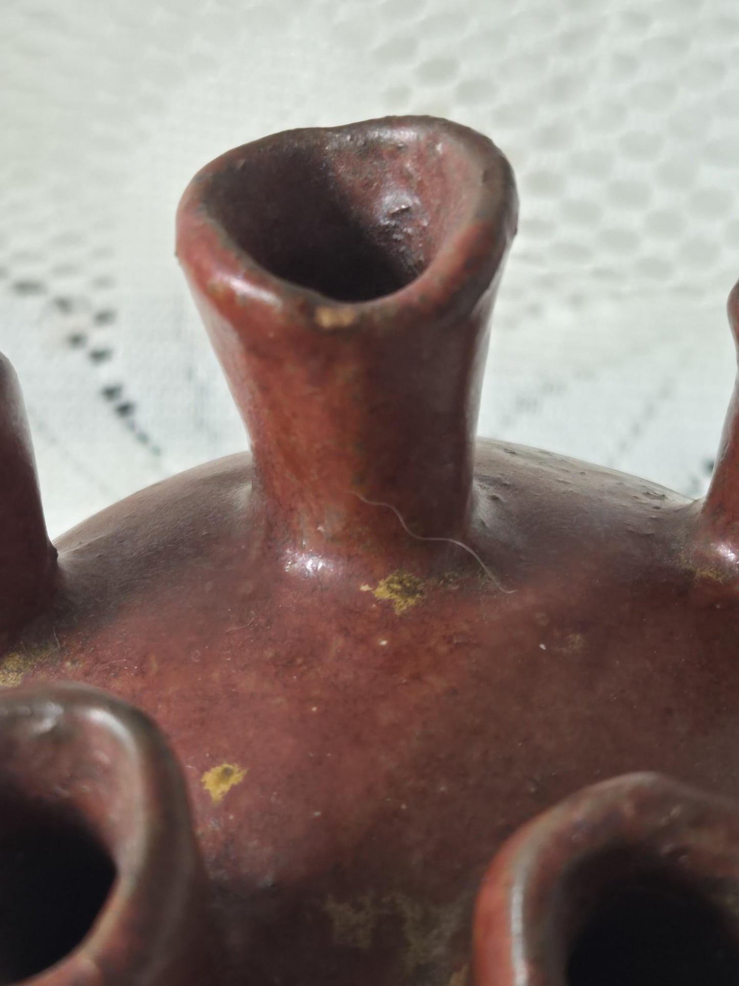 Stoneware Pottery Chimney 5-Neck Vase