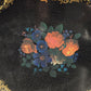 English Floral Metal Serving Tray