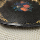 English Floral Metal Serving Tray