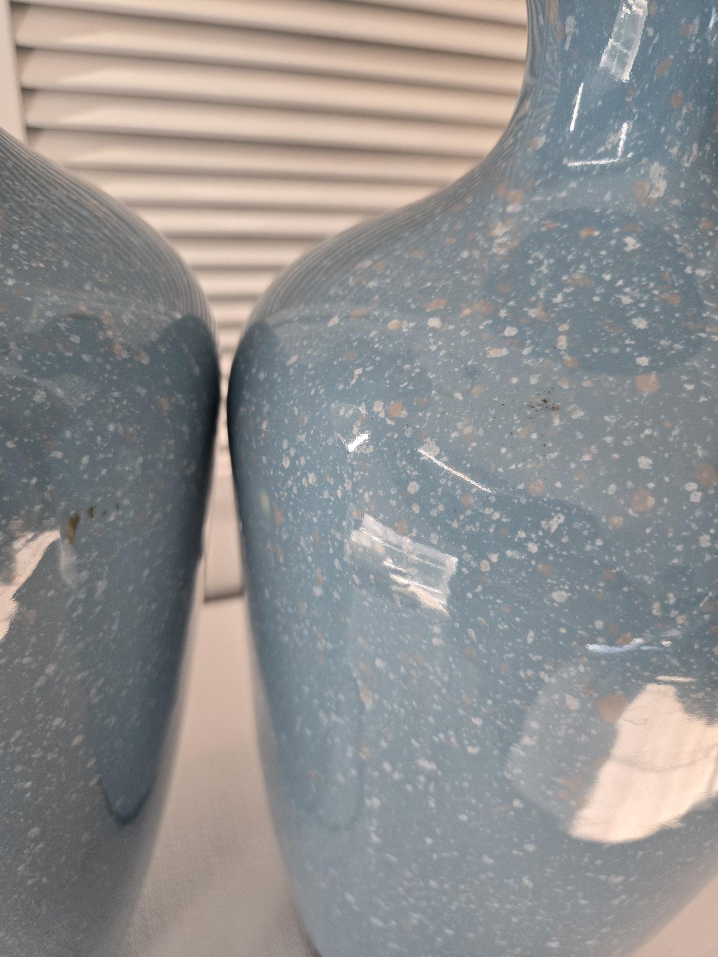 Ceramic Speckle Table Lamps (2)