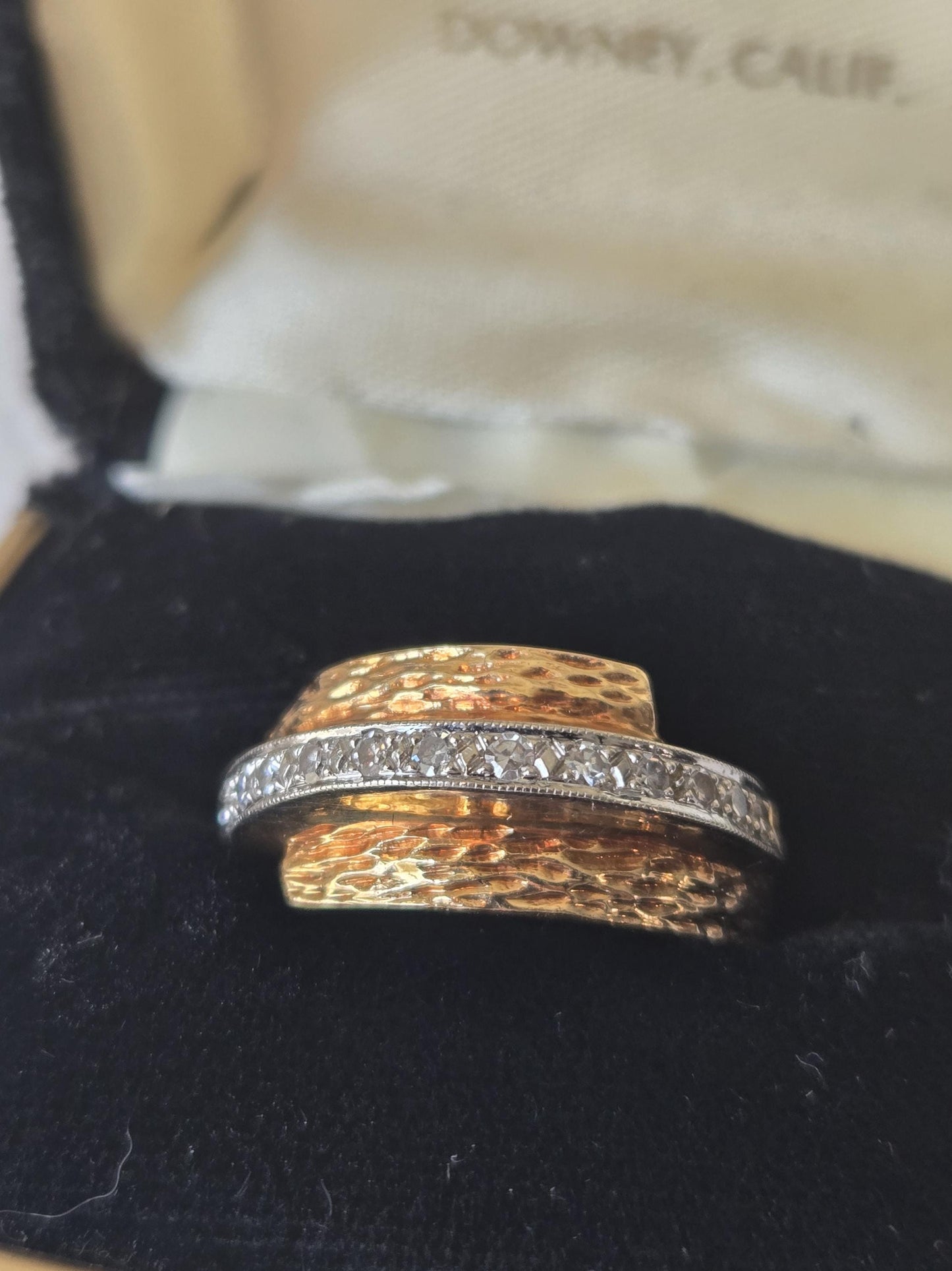 Vintage Estate Diamond Highway Ring 14K