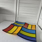 Fused Color Block Art Glass Dish