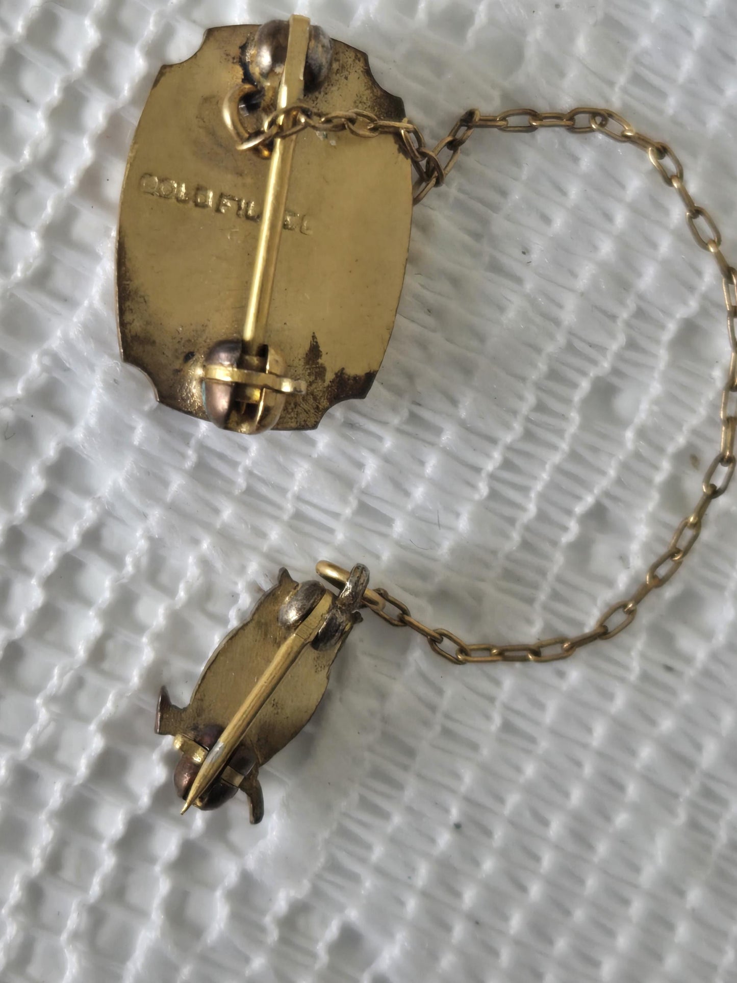 Dramatics Vintage Gold Filled Pin