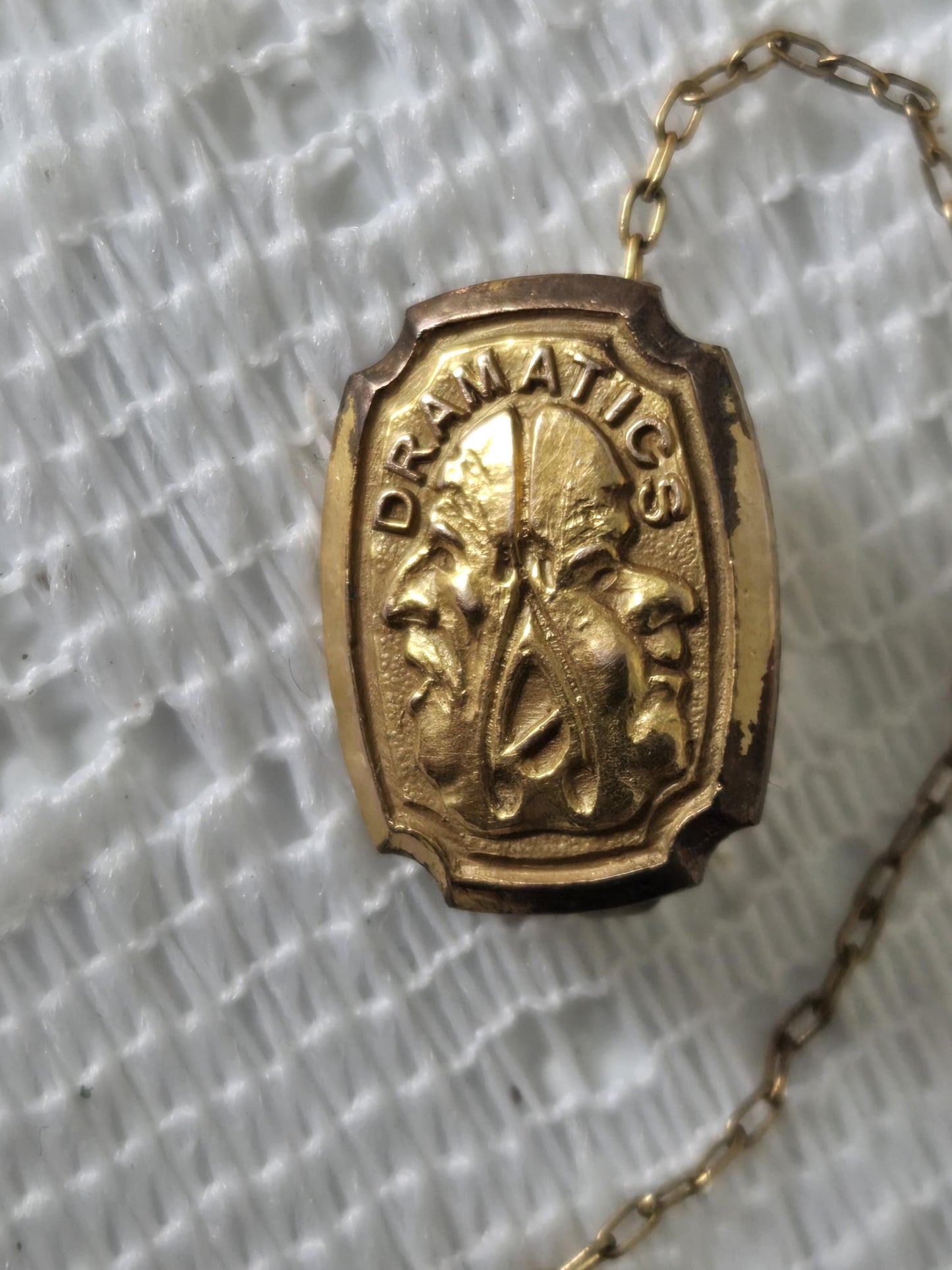 Dramatics Vintage Gold Filled Pin