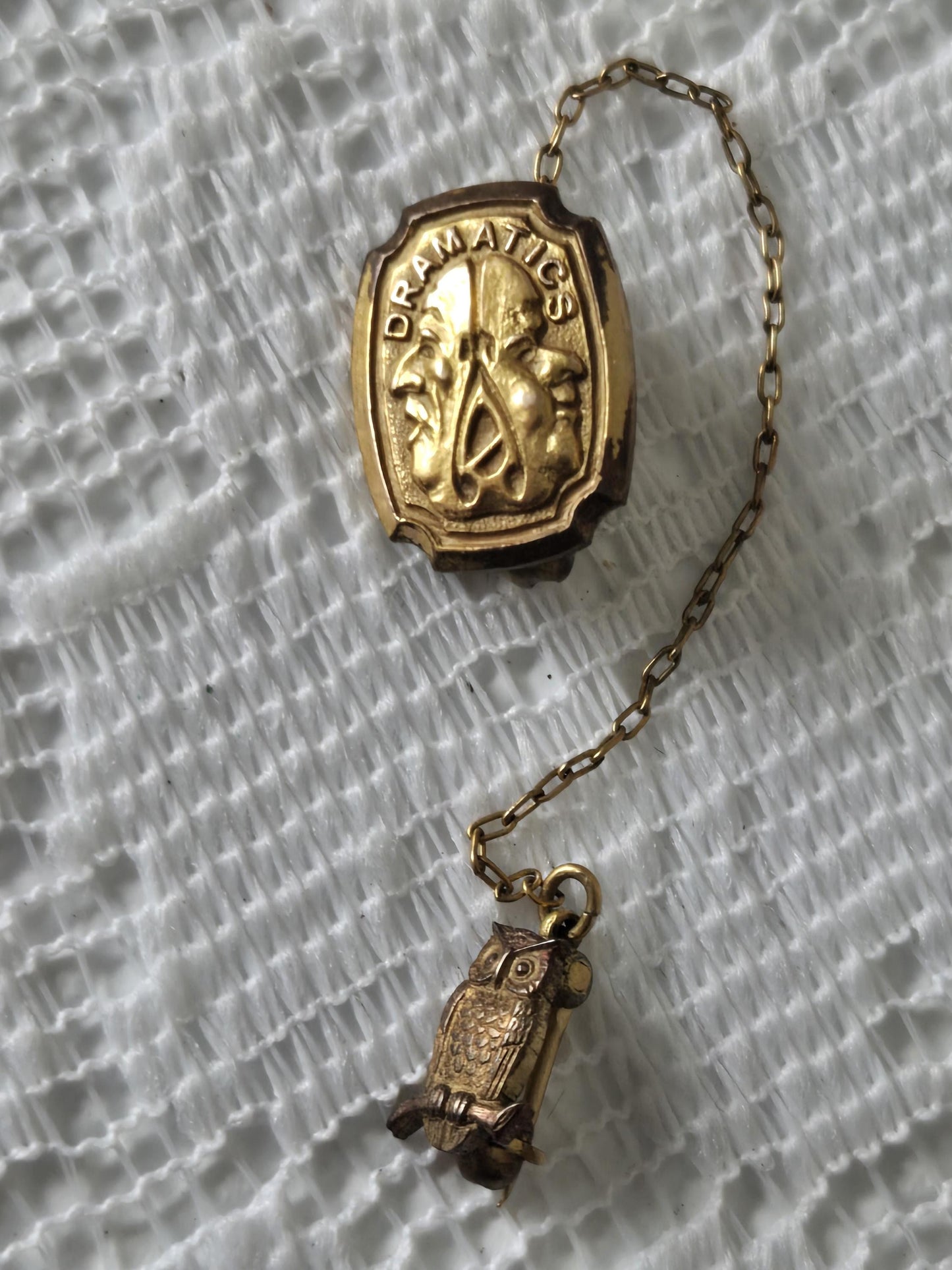 Dramatics Vintage Gold Filled Pin