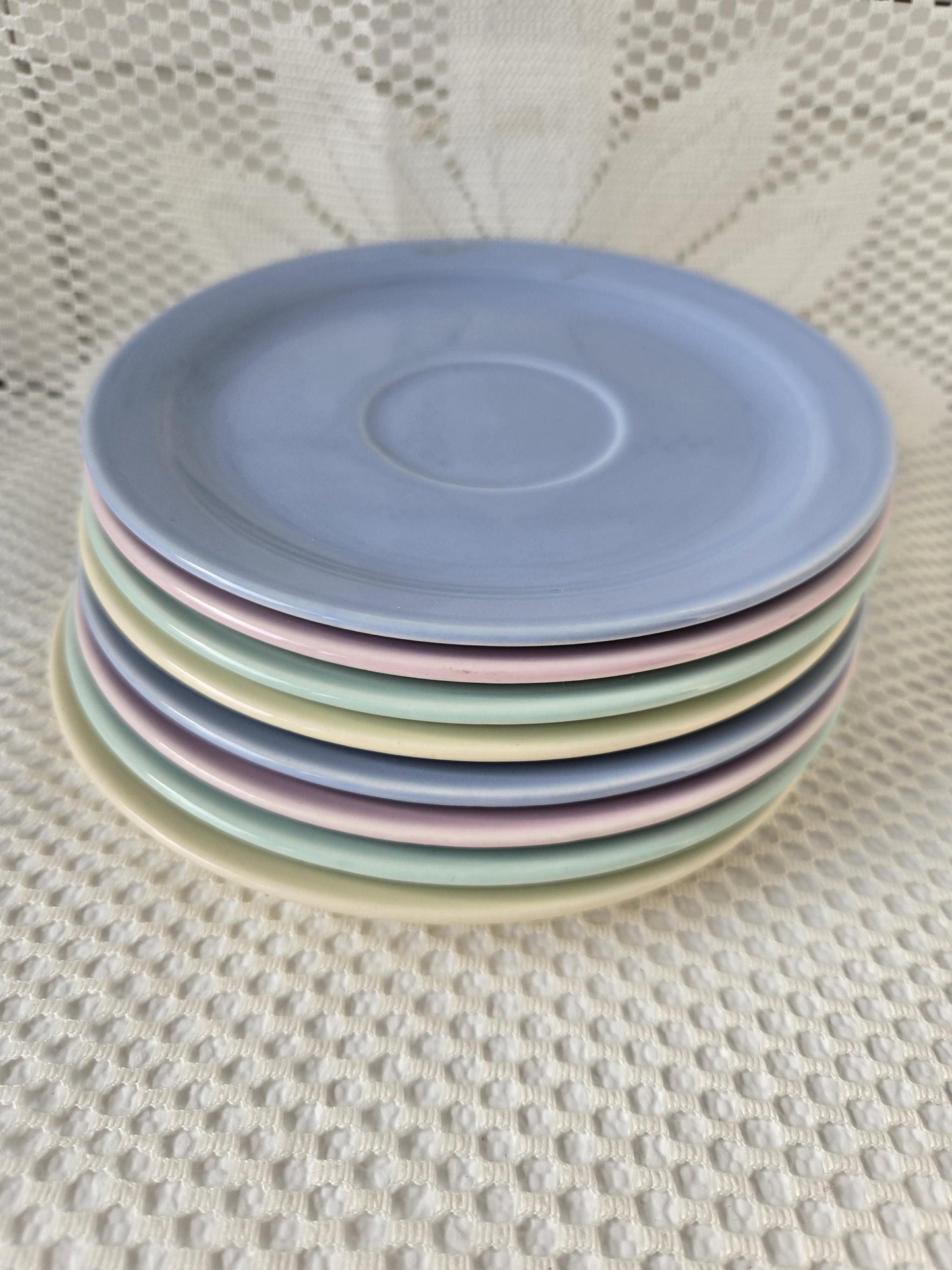 Modern California Vernonware Saucers (8)