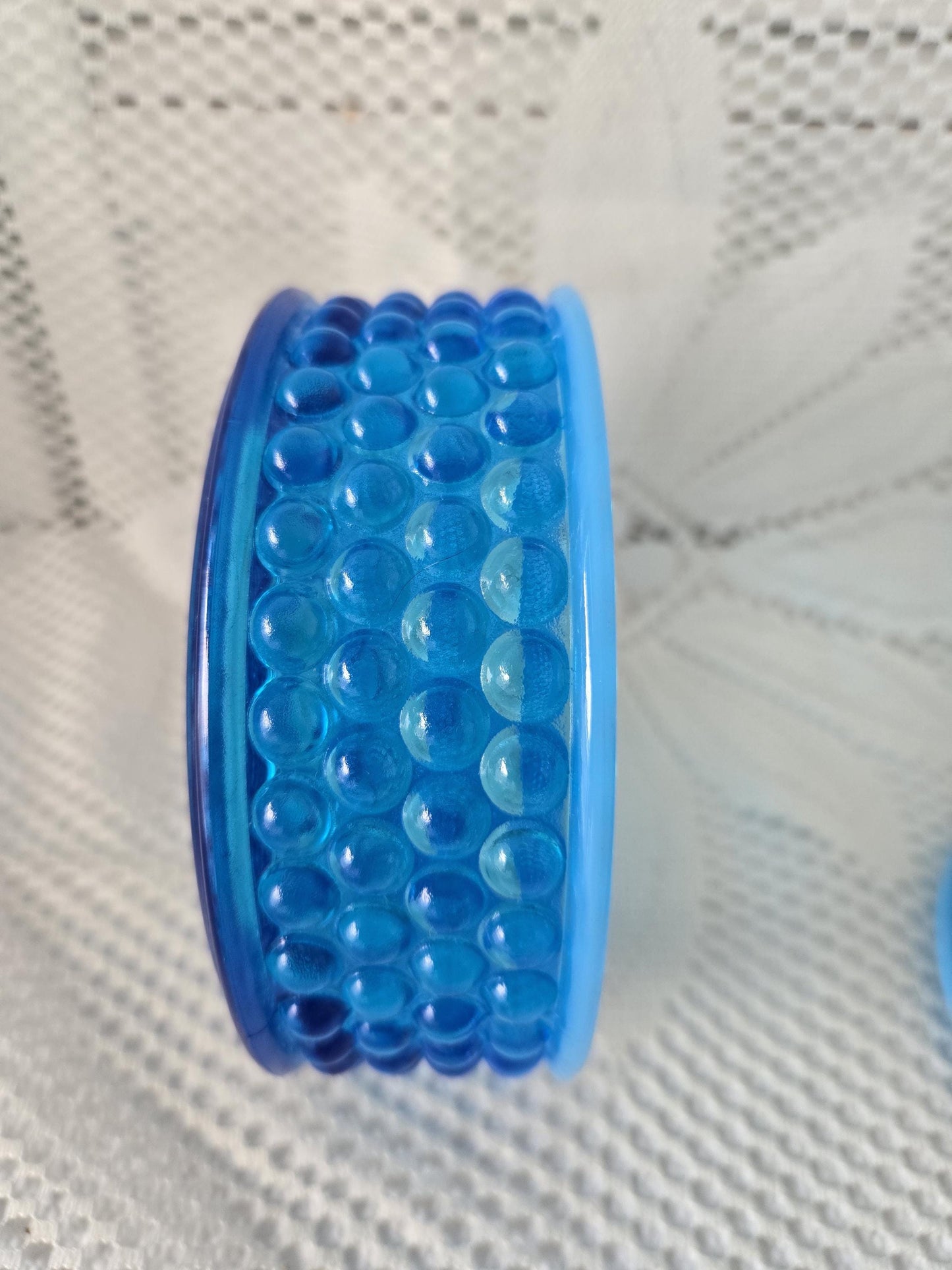 Hobnail Opalescent Blue Candy Dish Westmoreland