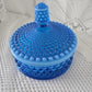 Hobnail Opalescent Blue Candy Dish Westmoreland