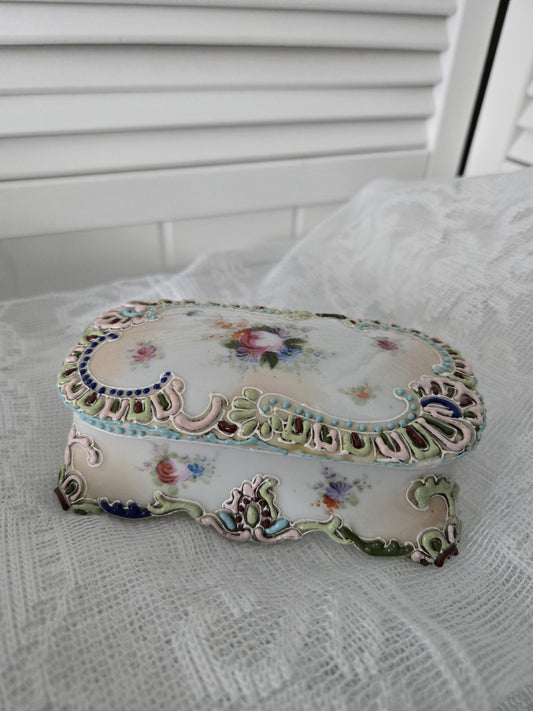 Porcelain Match Holder and Striker Box