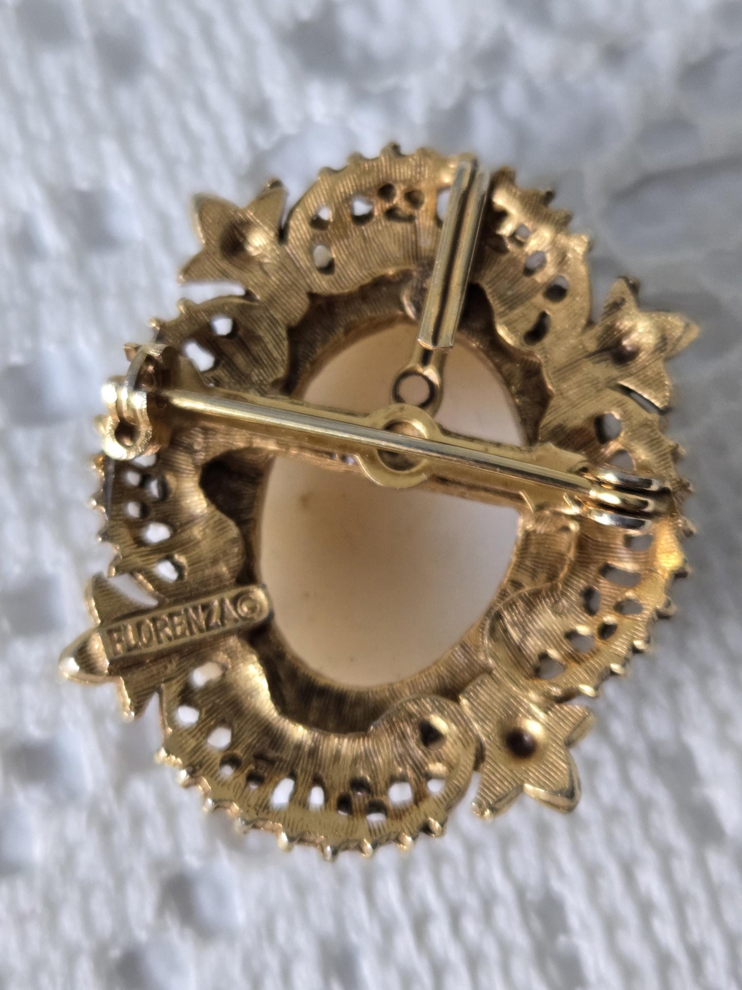 Florenza Cameo Pin Brooch