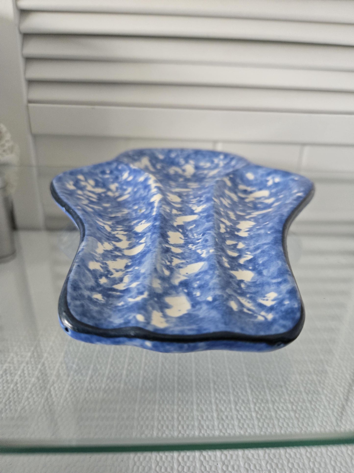 Stangl Spoon Rest Hand Painted Ceramic