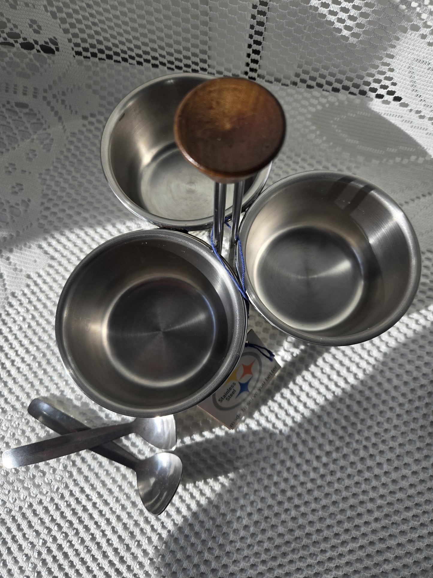 MCM Stainless Condiments Tri-Server