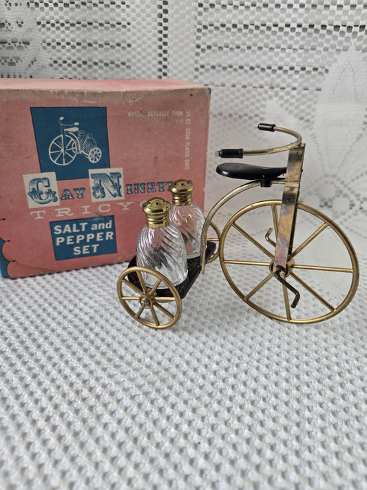 Gay Nineties Tricycle Salt and Pepper Set