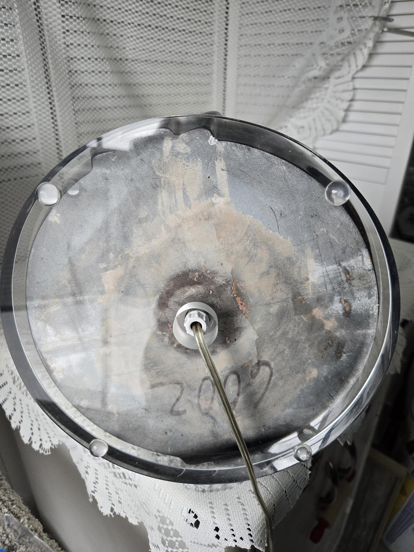 Art Deco Acrylic Trapazoid Lamp