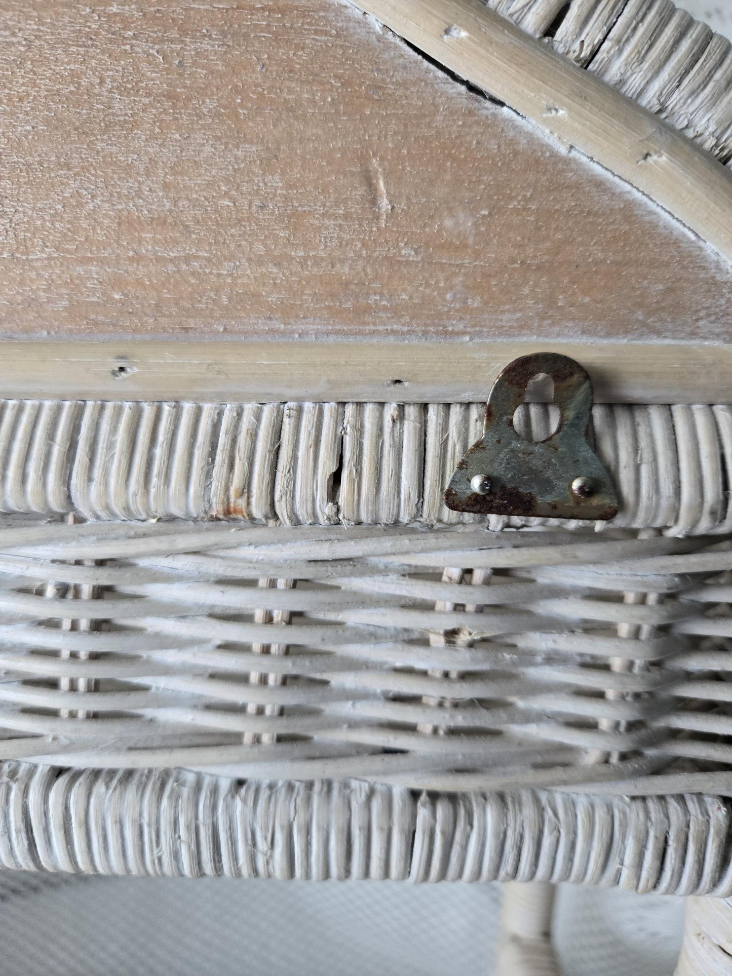 Vintage Wicker Wall Shelf