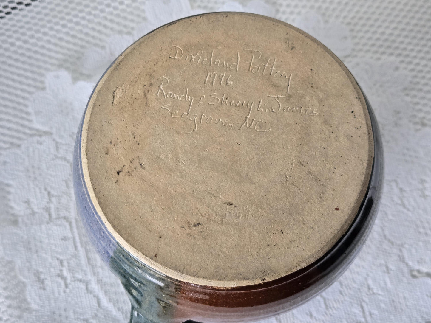 Dixieland Pottery Ceramic Teapot  - Signed