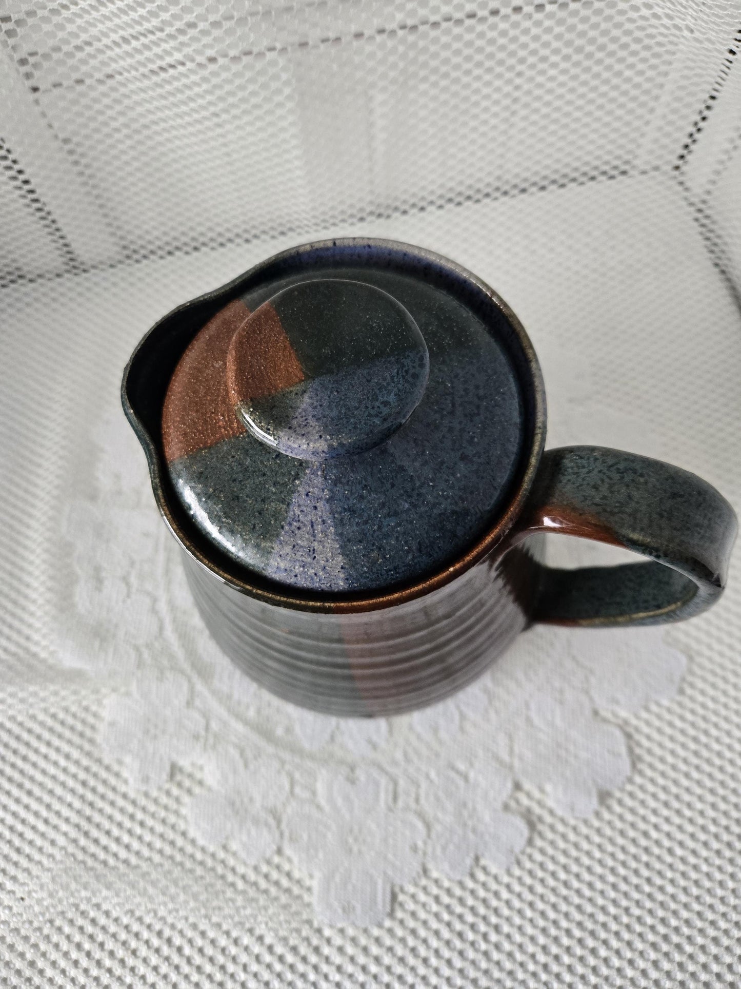 Dixieland Pottery Ceramic Teapot  - Signed