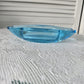 Art Deco Blue Art Glass Ashtray