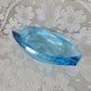 Art Deco Blue Art Glass Ashtray