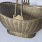 Ornate Woven Brass Basket Decor
