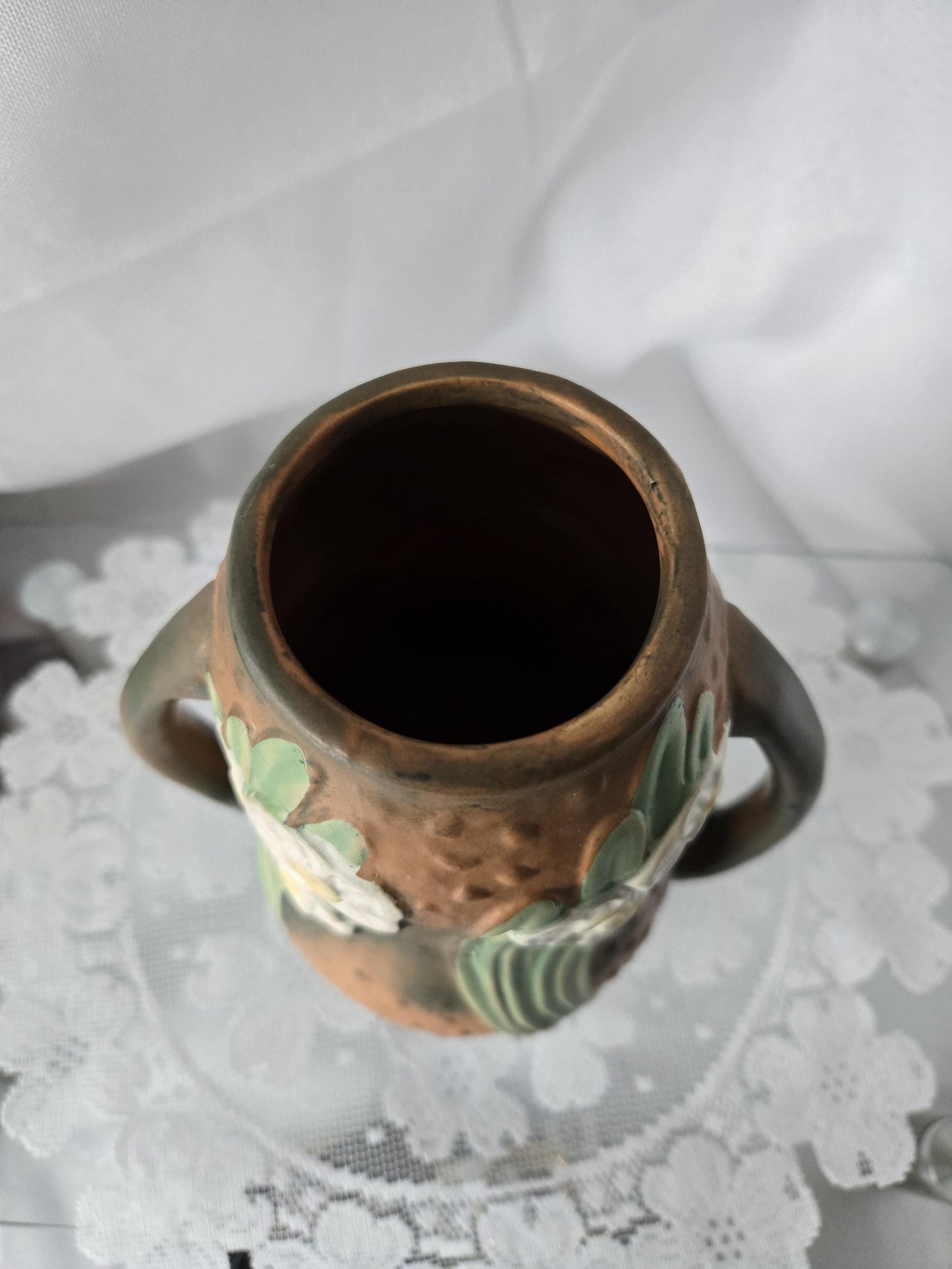 Roseville Jonquil Dual Handle Vase