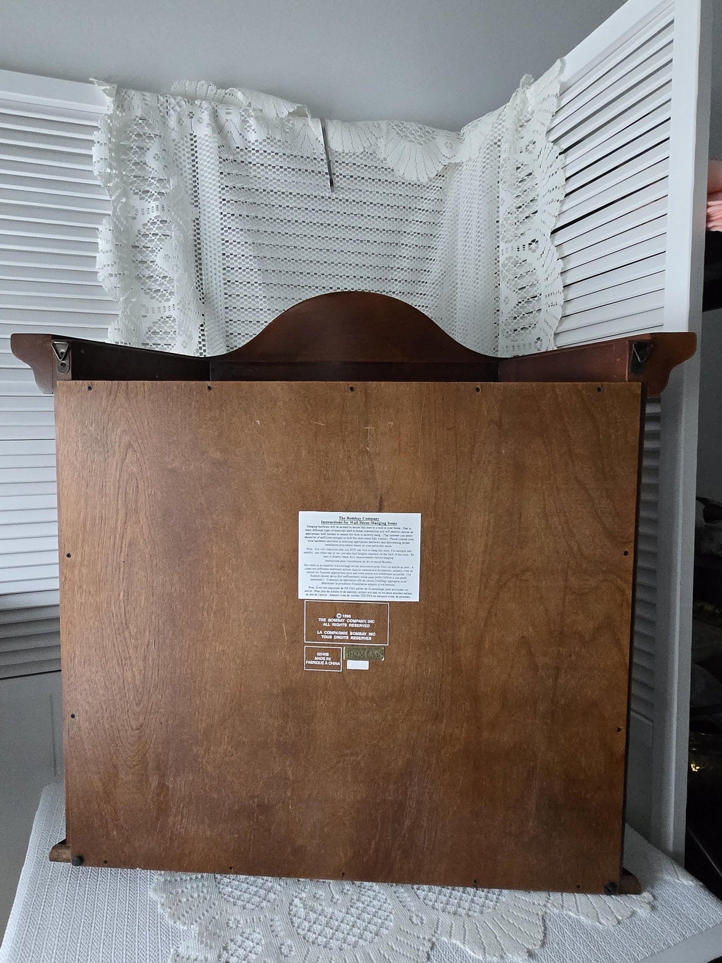 Bombay Wall Curio Display Case