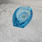 Art Deco Blue Art Glass Ashtray
