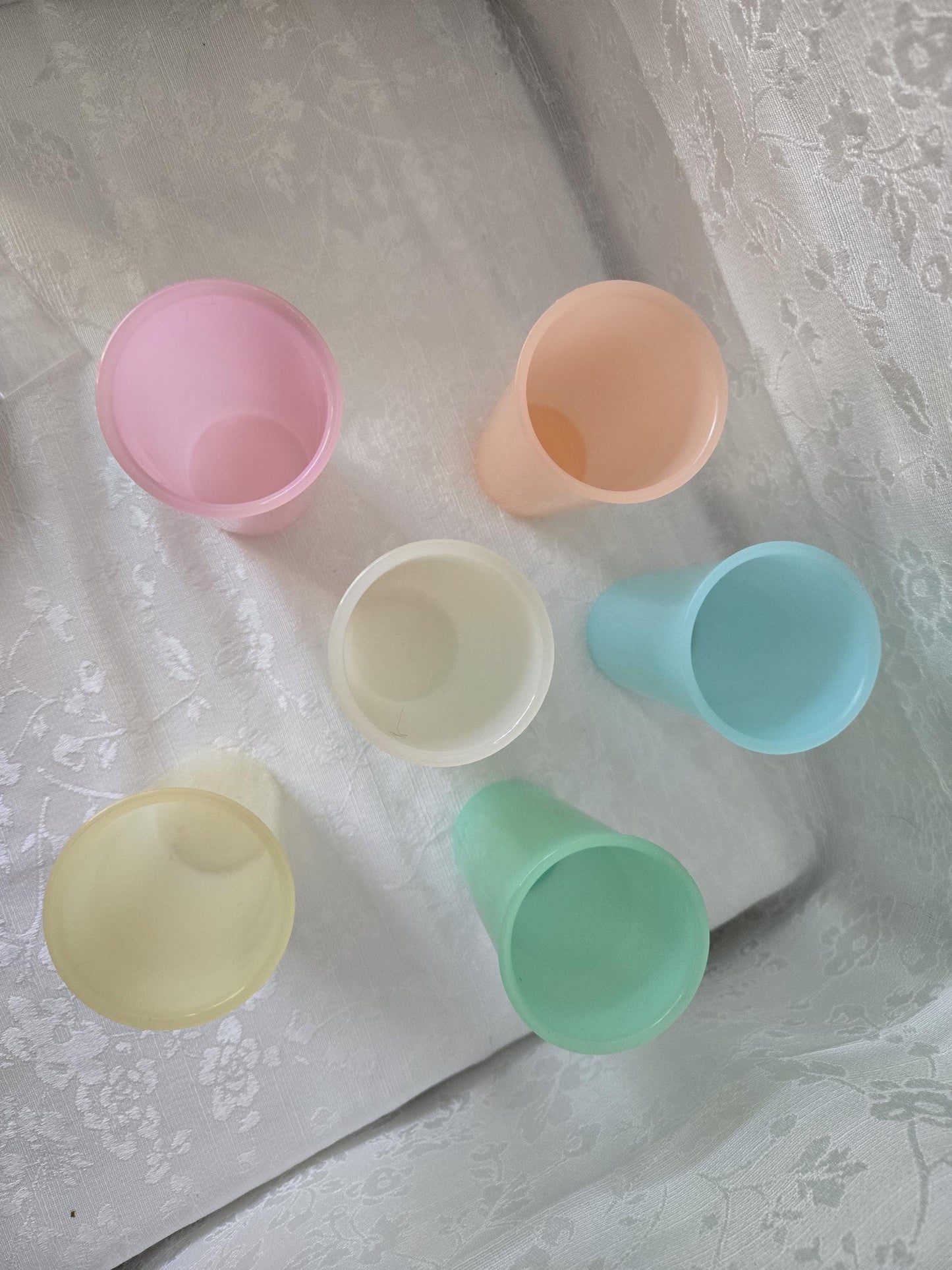 Vintage Small Pastel Tupperware Tumblers