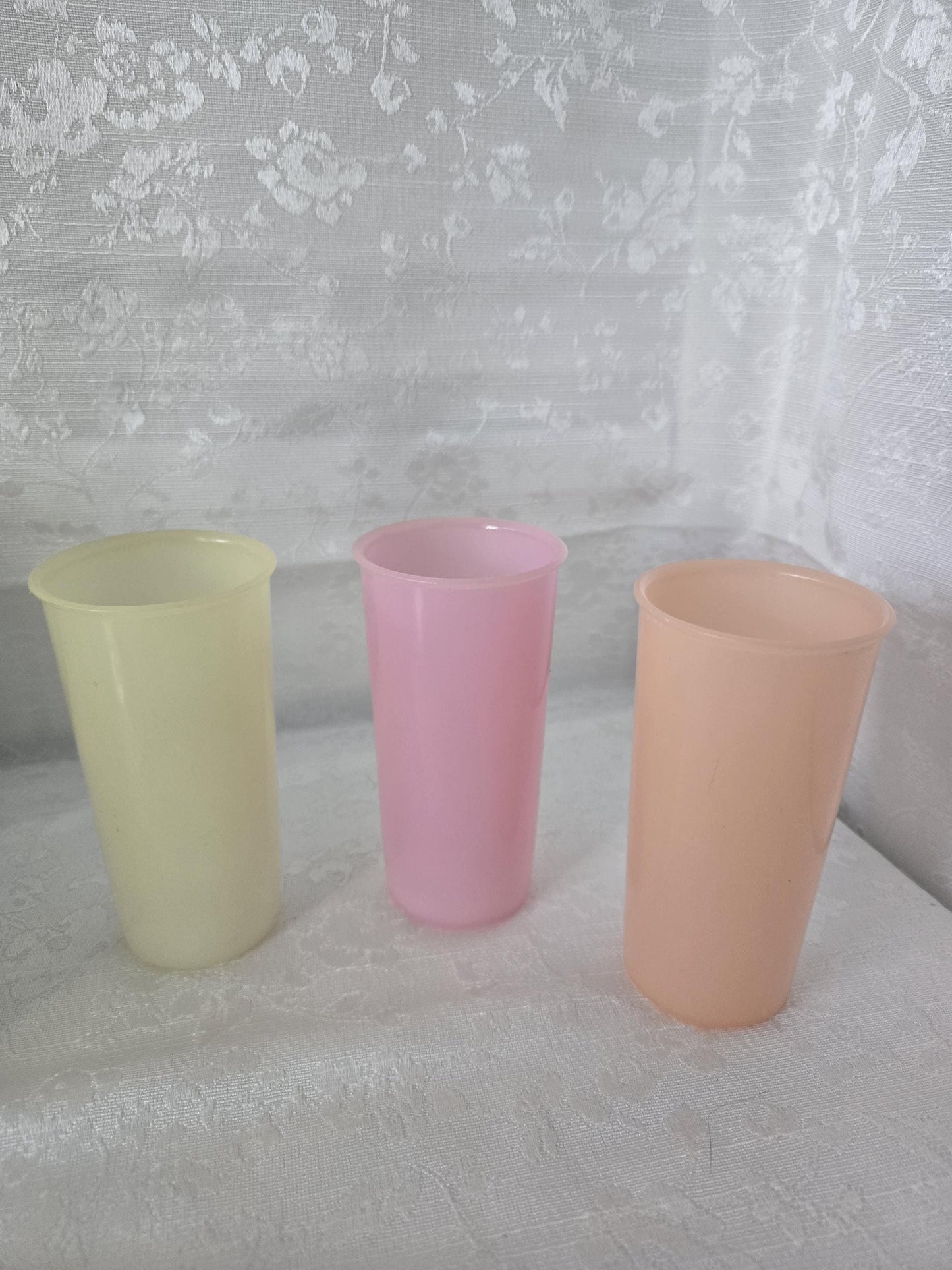 Vintage Small Pastel Tupperware Tumblers