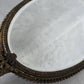 Vintage Brass Filigree Hand Mirror