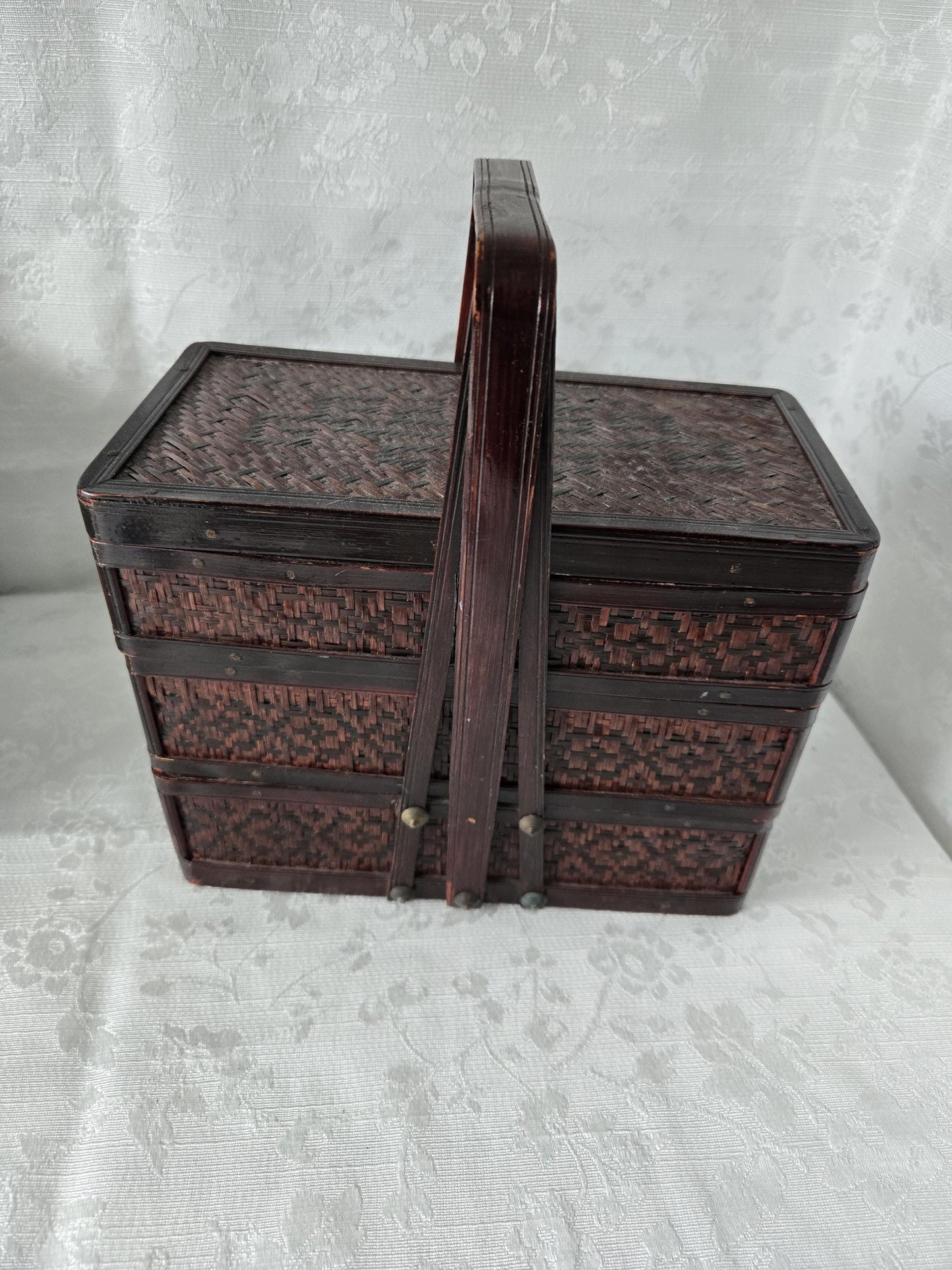 Woven Chinese Tiered Basket